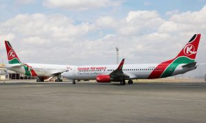 Kenya Airways aircraft parked at Jomo Kenyatta International Airport, Nairobi. Photo: (Courtesy-KQ).